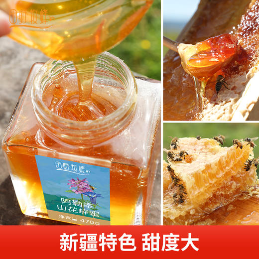 新疆阿勒泰山花蜂蜜活性酶含量高自然成熟蜜营养丰富 商品图1