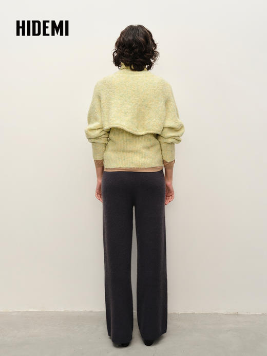 HIDEMI 圈圈纱极简廓形粗针针织两件套 马夹/坎肩 商品图2