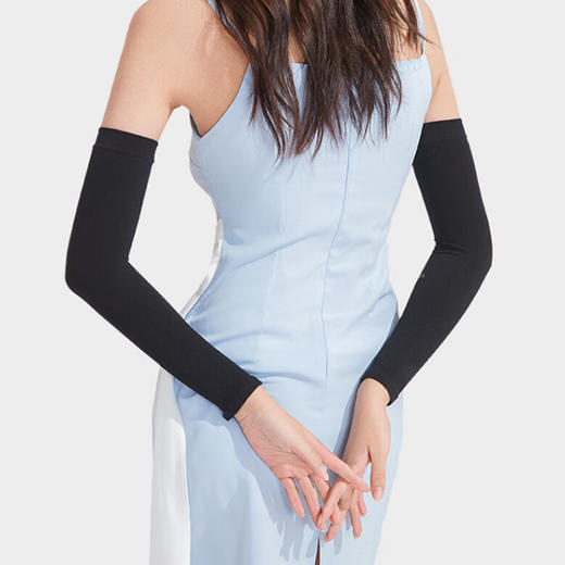 美穗吉家 针织冰袖 黑色 商品图1