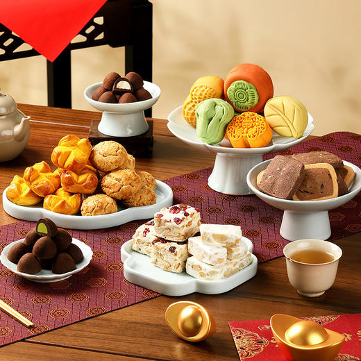 【唐宫臻味礼盒】皇家2025春节年货礼盒装中式糕点过年走亲戚送礼品新年高端点心团购925g 商品图3