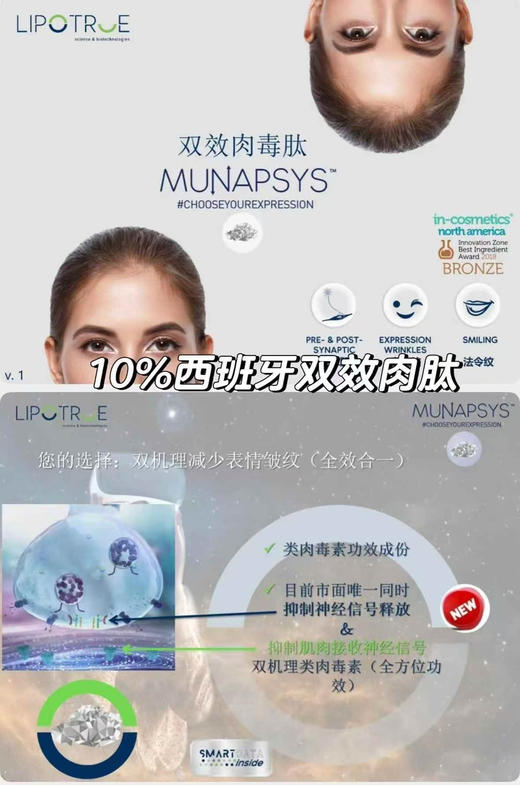 预定3天发：速除皱不僵脸医美级别注/射升级全纯进口原料高配置黑番茄三重肉毒面霜类肉毒霜30g（镁白+除/皱+光损） 商品图10