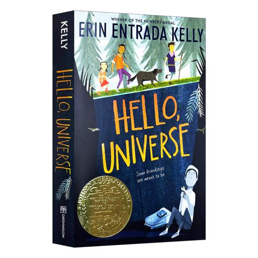 Collins 你好宇宙 英文原版 Hello Universe 纽伯瑞金奖 中小学生课外小说阅读 儿童文学插画小说 个性与友谊 英文版进口英语书傻狗温迪克 商品图0