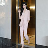 法小曼*子珍专款/粉色职业装连衣裙女士高端定制正装西装套装气质通勤C13512 商品缩略图3