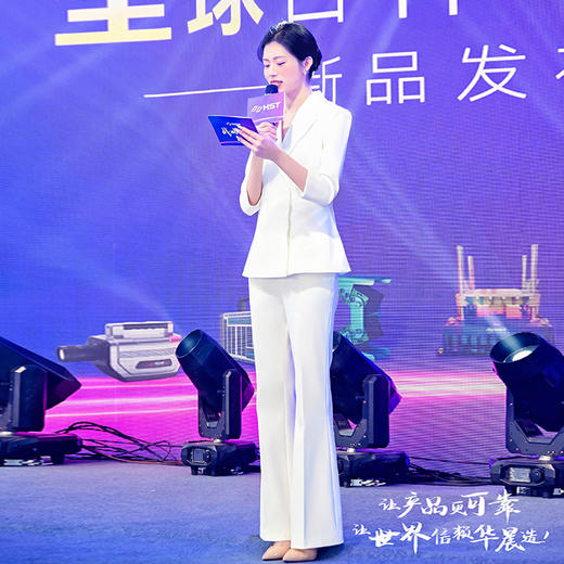 法小曼*子珍专款/白色主持人气质西装套装高级显高CP15113 商品图1