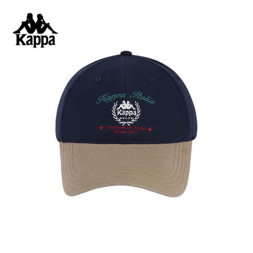 Kappa 2025新款撞色棒球帽男女鸭舌帽显脸小休闲遮阳帽K0GW8MB08 商品图0