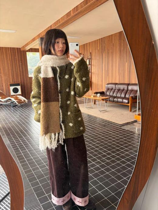 nothe Case布然/NC254210/「挪威假日」森林墨绿波点软糯毛衣 商品图1