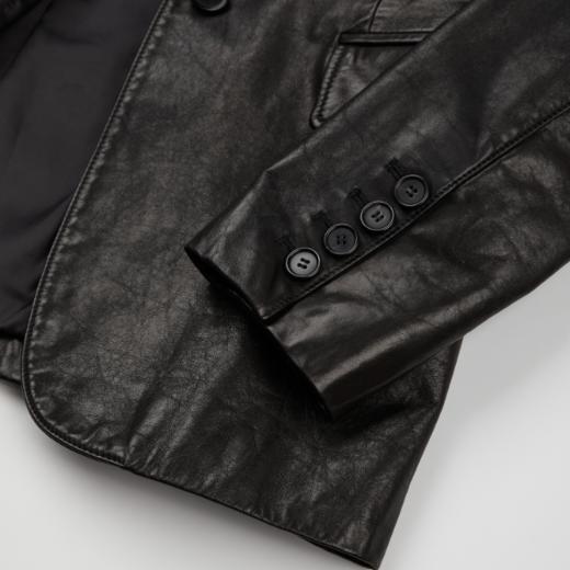 ROMI STUDIO新西兰进口油蜡小牛皮重洗水胶感皮西装 RWCWWG6439 商品图4