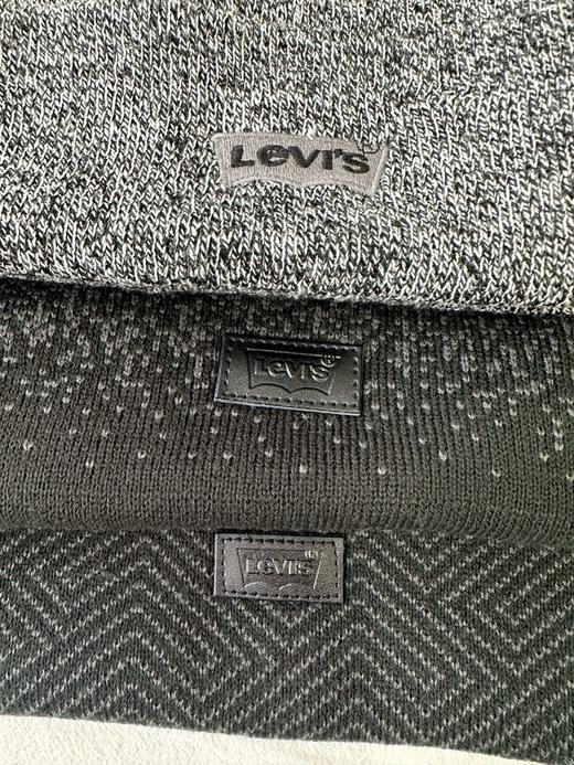 贝壳三 秋冬保暖护耳刺绣字母针织帽翻边情侣款毛线帽C120303 商品图4