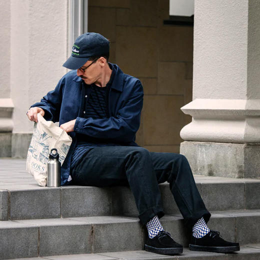 ROTOTO CHECKERBOARD PATTERN 日本奈良制格子纹复古针织袜子 商品图1