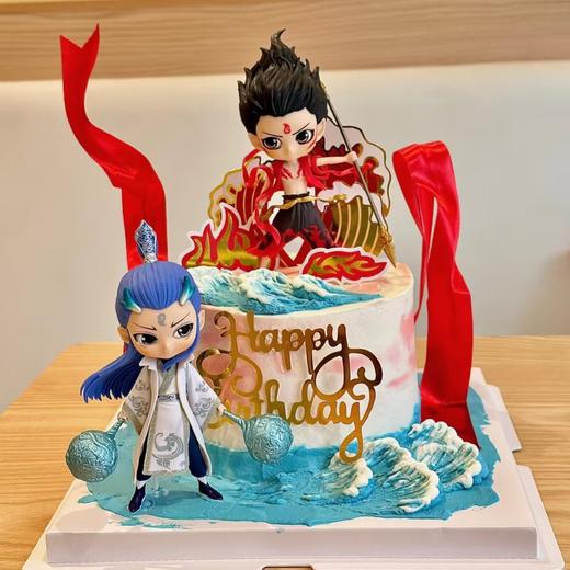 【新款】超燃哪吒敖丙主题蛋糕 | 把国漫风搬进蛋糕界，成为生日里最难忘的注脚 商品图1