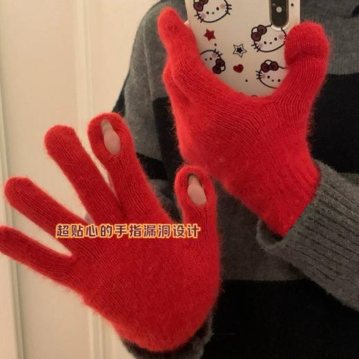 【egg 马卡龙色彩手套】⚠️冬装搭配必备🧣超韩系的暖暖色彩小物～冬日氛围感满满🔔颜控&实物主义者都爱的毛毛手套🧤 商品图2