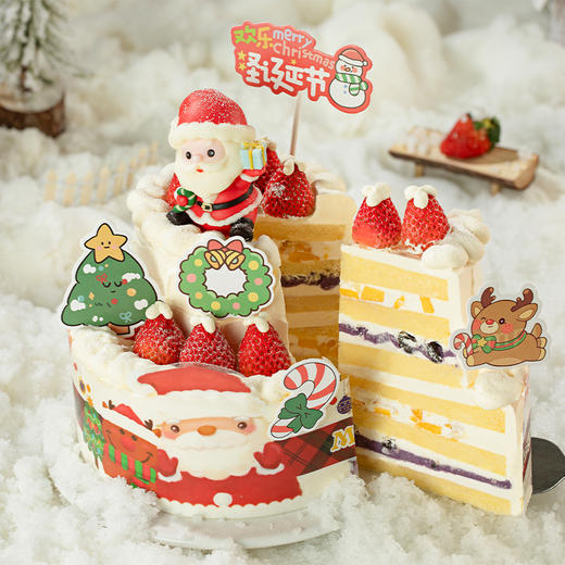 【圣诞莓果派对】圣诞节限定款蛋糕，派对压轴甜点！一口鲜甜奏响节日颂歌，送爱的人专属甜蜜，共度浪漫圣诞夜（广州幸福西饼） 商品图2