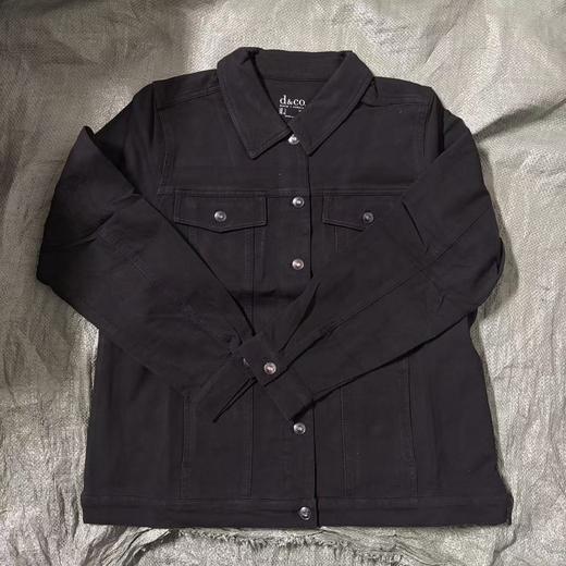 黑牛仔钻扣外套（波哥穿M） 商品图4