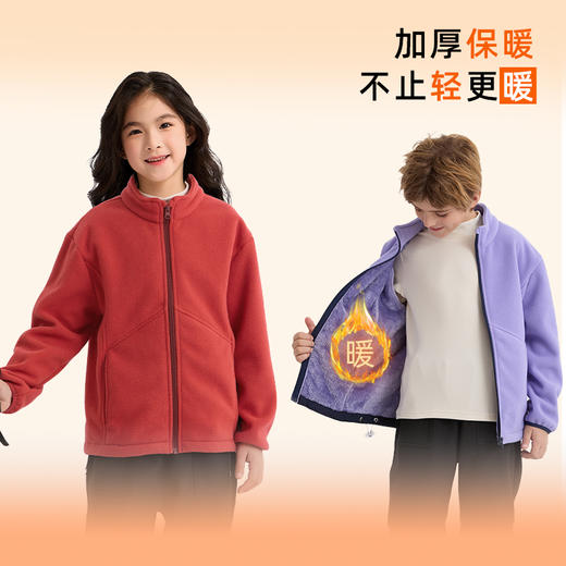 【预售7-15天发货】2025冬款新品龙之涵“小暖炉”轻暖双面绒上衣儿童外套亲子加绒衣 商品图0
