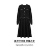 奢姿大码女装2025冬季时尚明线装饰圆领连衣裙胖妹妹气质复古长裙9854870588 商品缩略图0