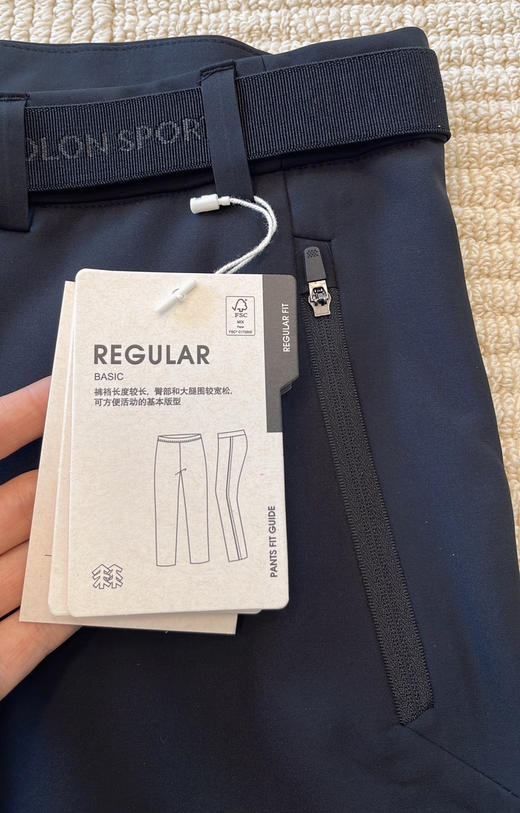 123-3 男士福利 两棵树 带腰带 抗风挡雨 加绒软壳裤 冲锋裤 休闲裤 商品图7