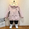 女童春装外套2025新款儿童女孩春秋双面穿加绒加厚连帽休闲冲锋衣 商品缩略图3