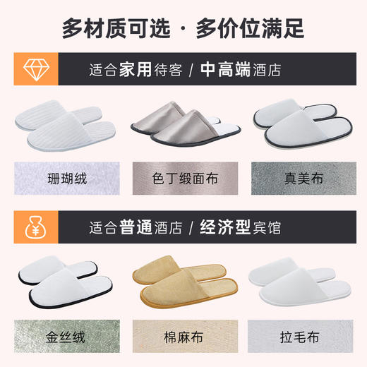 批发一次性拖鞋加厚防滑可洗澡五星级酒店宾馆民宿美容院专用拖鞋 商品图1