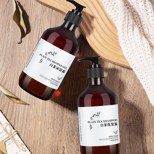 500ml酒店白茶洗发水沐浴露300ml大瓶洗护套装消耗品一件起批正品 商品图3
