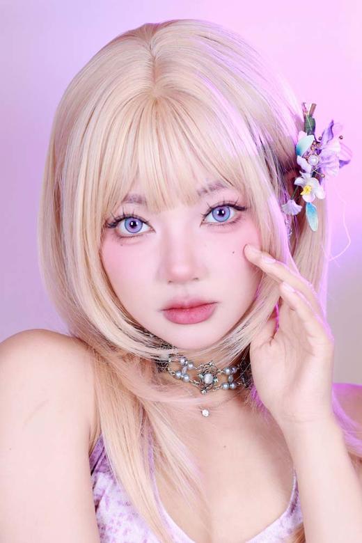 DoyaColor 日抛 试戴片  星岚紫 直径14.5mm着色14.2mm 商品图8