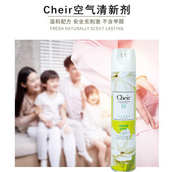 CHEIR空气清新剂茉莉型香薰除异味家用卧室户外卫生间厕所喷雾剂370ml /家庭清洁/纸品 /家庭环境清洁 /空气清新剂 商品图4