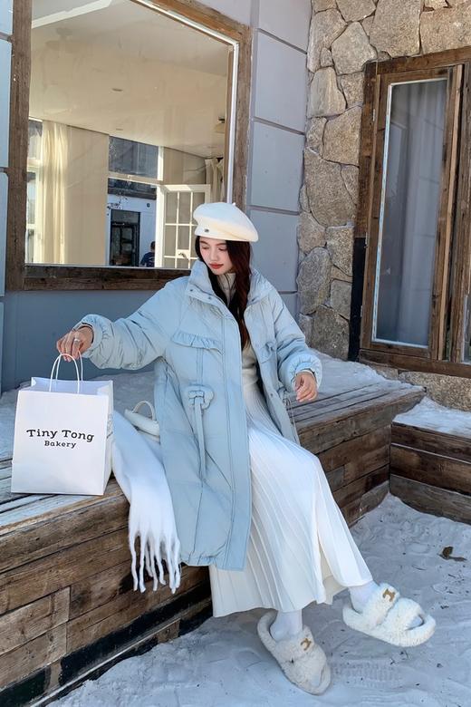 LNNNS 蓝色小清新羽绒服长款外套 21604 商品图1