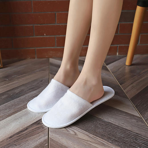 国际连锁酒店同款一次性拖鞋酒店民宿美容院专用居家待客亚麻拖鞋 商品图3