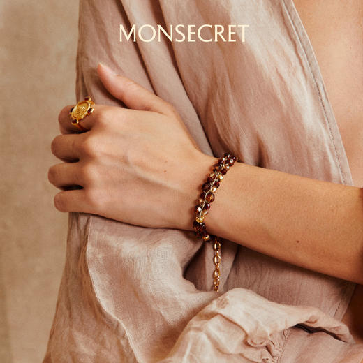 MONSECRET寻迹 棕榈辉光双排手链 商品图1