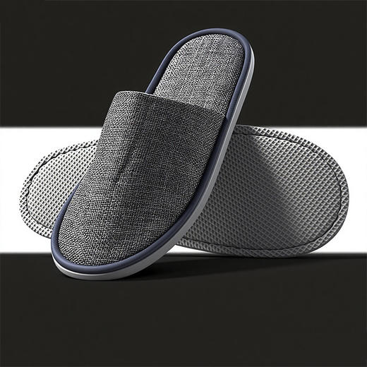 亚麻一次性拖鞋全季节通用加厚防滑五星级酒店美容院宾馆民宿专用 商品图0