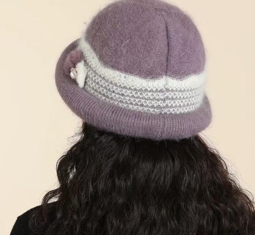 【YW】无忧购59元2件中老年人帽子女冬季新款妈妈婆婆帽老人奶奶老太太加绒保暖毛线帽241131（截单后3-5天发货) 商品图1