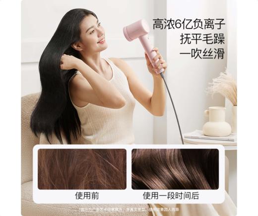 高速吹风机酷鲨护发吹风机大风量11W转高速无刷电机6亿高浓负离子低噪音电吹风多巴胺色系HD20白色 商品图6