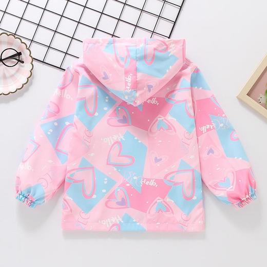 女童外套春秋装2025新款儿童中大童冲锋衣小女孩秋装夹克时尚风衣 商品图3