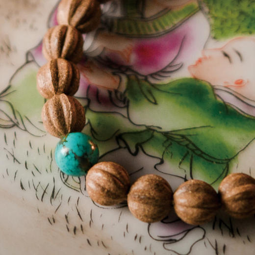 *自营*定心香香珠手串 | 绿松石香珠手串佛珠天然香料手工珠子文玩手链男女手链中式。 商品图3