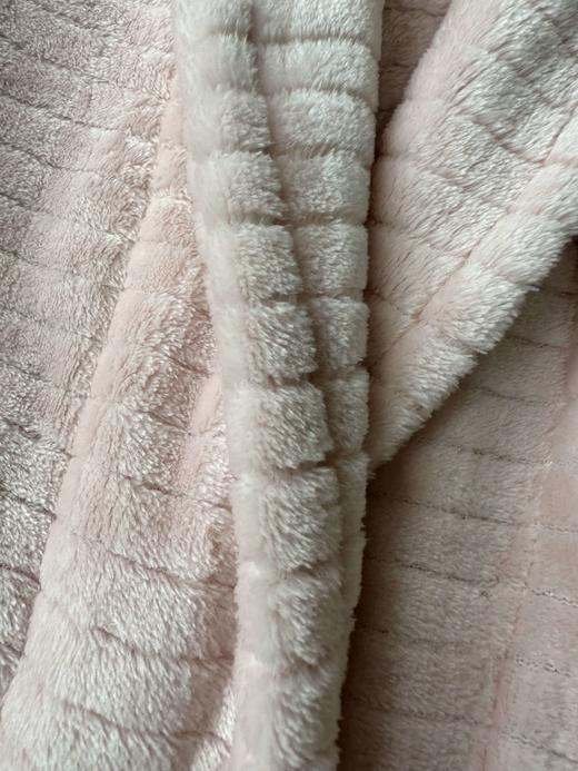 贝壳三 珊瑚绒厚实翻领系带浴袍加绒柔软纯色中长款睡袍C120307 商品图10