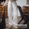 马登美式双杠条纹卫裤宽松加绒厚休闲裤垂感外穿抽绳运动裤秋冬女 商品缩略图1