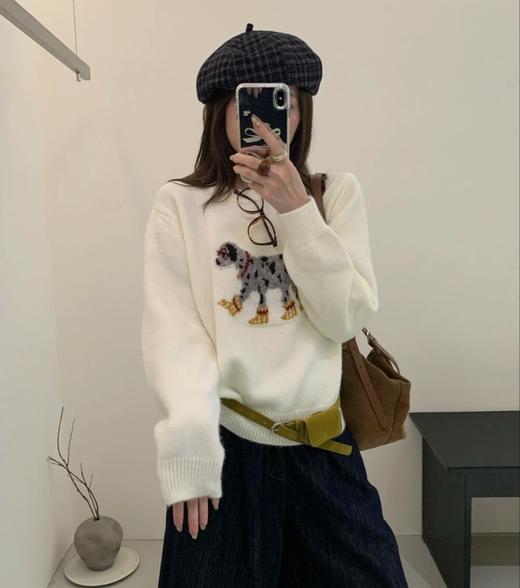 老米优品🎈3-5天！小细节里藏着少女感《10%绵羊毛🐏 韩里韩气“ 斑点狗” 毛衣》谁能抗拒这样的减龄少女复古款吖~MY251203A 商品图12