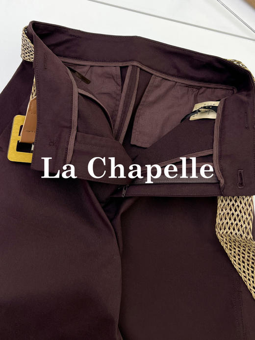 会员福利【含莱赛尔垂坠有型】拉夏贝尔/La Chapelle轻奢线！官网600+质感超好~高腰单扣宽松极简风休闲西装裤 商品图5