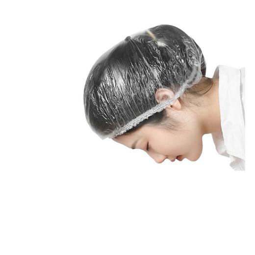 一次性浴帽防水防淋水PE加厚高压透明浴帽保鲜袋酒店宾馆洗漱用品 商品图4