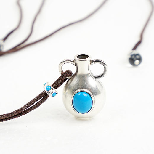 EnSage 925银 松石壶吊坠项链 商品图2