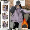 女童秋冬款连帽冲锋衣加厚夹棉保暖外套2025新款三合一洋气户外服 商品缩略图1