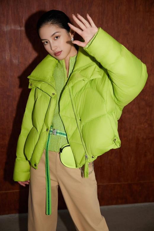Kai & Kiera 绿色个性设计加厚羽绒服外套 21599 商品图1
