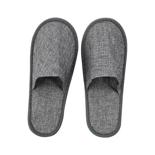 定制logo一次性拖鞋加厚亚麻防滑独立包装酒店美容院专用拖鞋批发 商品图4