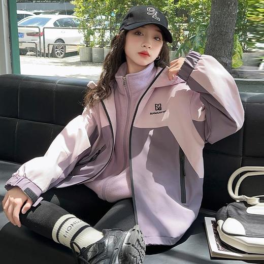 女童外套春秋款2025新款洋气风衣中大童儿童春装上衣宝宝冲锋衣潮 商品图0