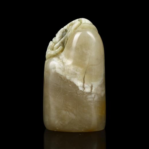 孤品017482昌化冻石牡丹花钮随形章闲章-3.0*2.2*5.4cm 商品图2