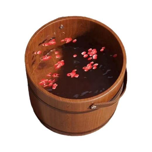 手提香柏木泡脚木桶 成人足疗养护洗脚木盆  中老年足疗桶 商品图7