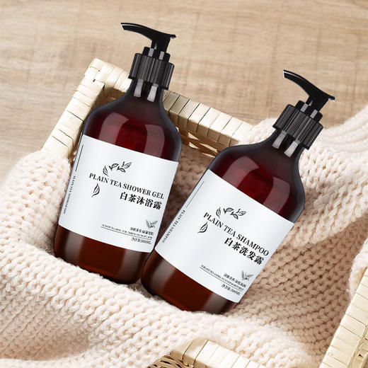 500ml酒店白茶洗发水沐浴露300ml大瓶洗护套装消耗品一件起批正品 商品图2