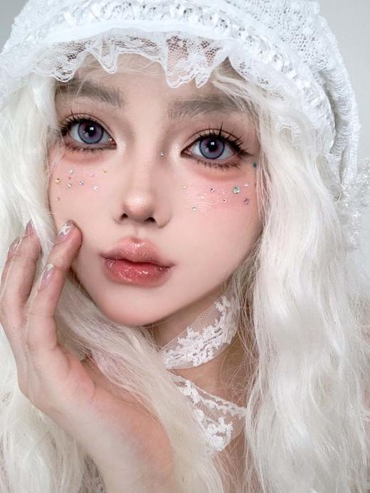 DoyaColor 日抛 试戴片  星岚紫 直径14.5mm着色14.2mm 商品图1