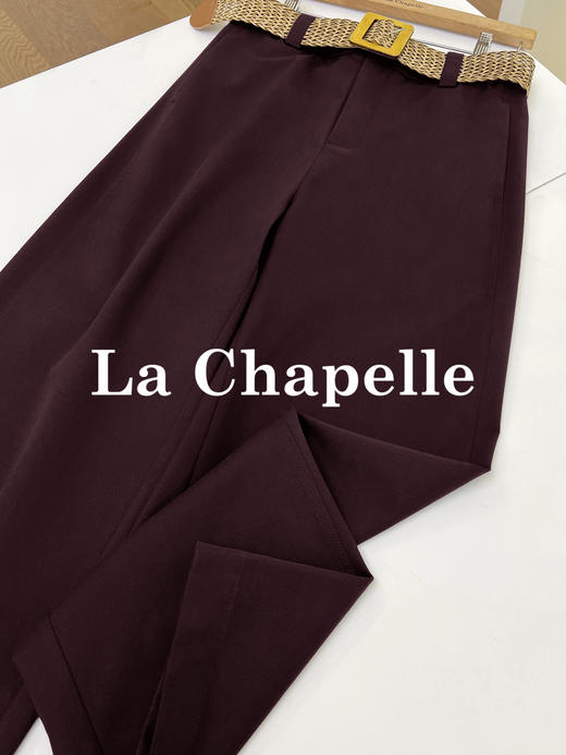 会员福利【含莱赛尔垂坠有型】拉夏贝尔/La Chapelle轻奢线！官网600+质感超好~高腰单扣宽松极简风休闲西装裤 商品图7