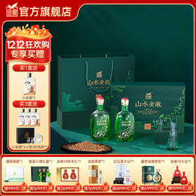 【水双瓶礼盒】金徽酒 46度山水金徽·水 白酒礼盒
