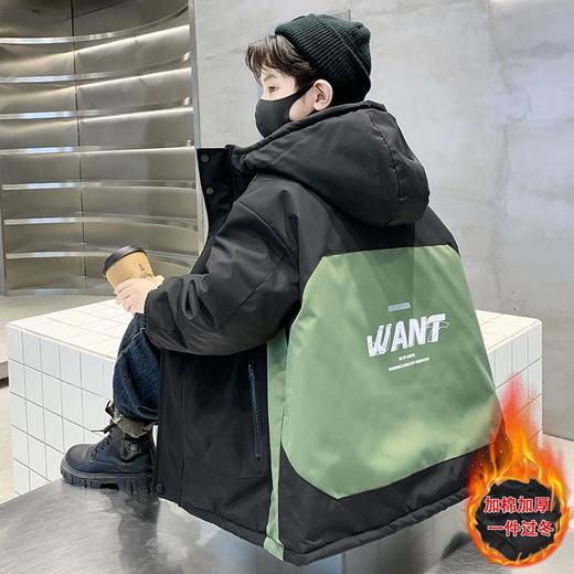 儿童装男童外套加绒加厚2025新款中大童男孩冲锋衣三合一秋冬装潮 商品图3